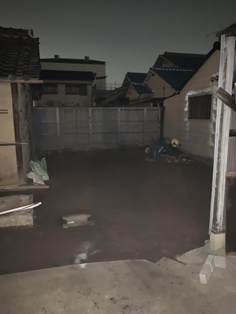 庭の改修